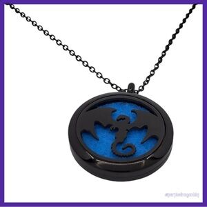 Black Dragon Aromatherapy Pendant Necklace